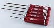 ALLEN WRENCH SET .035, .050 X 60mm, .063, .078, .093 X 120MM - 5 PCS.