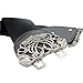 DZT1968(TM)Women Vintage Wide Belt With Alloy Flower (Black)