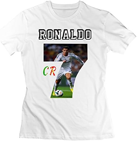 Woman's Real Madrid CF Hat Trick Cristiano Ronaldo CR7 Tee White