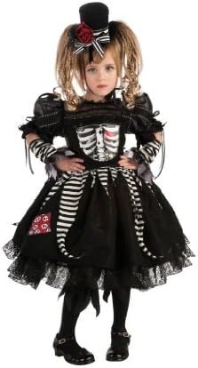 Deluxe Bones Costume - Skeleton Costume (5-7 years with Bracelet for Mom)
