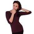 American Apparel 6344 Sheer Jersey 3/4 Sleeve Boat Neck American Apparel 6344 Sheer Jersey 3/4 Sleeve Boat Neck