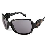 Fendi Sunglasses - FS384 / Frame: Black Front w/ White Temples Lens: Grey Gradient