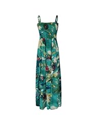 Polyester/Spandex General Print Halter Beaded Shirred Maxi Dress 