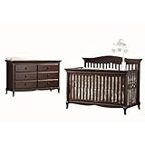 Pali Mantova Forever Crib & Double Dresser Drawer - Chocolate