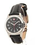 Womens Wenger Swiss Military Leather Brigade 24 Hr Time Date Watch 72675