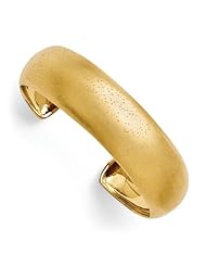 Leslies Sterling Silver Gold-plated Radiant Essence Cuff Bangle