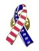 Prime-Products American Flag Pin & Ribbon Lapel Pin Set - Classic Design - Support Our Troops Pin - USA Flag Pin - Freedom Pin