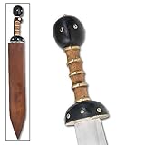 Roman Gladiator Sword w/ Brass Accents and Sheath
