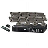 Q-SEE QS408-803-5 8 CH Complete CCTV Bundle Package Kit: 8 Channels H.264 Real Time CIF D1 Network Standalone Surveillance DVR500GB HDD - 8 X 420TVL 1 4