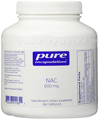 NAC 600mg 360 VegiCaps (N-Acetyl-l-Cysteine)