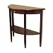 Winsome Wood Half Moon Hall Table with Drawer, Antique Walnut