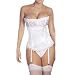 Muka Stunning Strapless Side Closure Fashion Corset, Ivory Bridal Corset, Gift Idea 