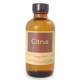 Organic Fusion Essential Oil Synergy Blend, Citrus, 4-Ounces