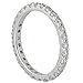 0.78 CTW Diamond Platinum Eternity Band Size 5-1/4