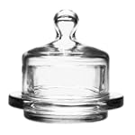 Anchor Hocking 5"d X 4" H Individual Round Glass Butter Server-1 Set