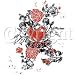 Love T-shirt, Cherubs Hearts and Roses Girls T-shirt , Medium, Lt Gray