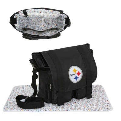 Pittsburgh Steelers Black Sitter Diaper Bag