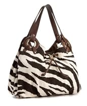 MICHAEL Michael Kors "McGraw" Printed Canvas Large Shoulder Bag Tiger