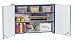 Jonti-Craft 0945JC003 Locking Wall Cabinet, Blue Banding