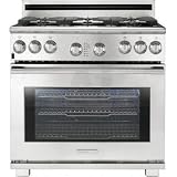Electrolux ICON Professional : E36GF76HPS 36in Pro-Style Natural Gas Range with 6 Sealed...