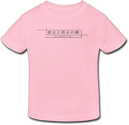 Toddler She And Her Cat Everything Flows Anime 100% Cotton Unisex T-shirt 2-6
