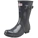 Hunter Women's Original Short Gloss Boot,Graphite,5 UK (US Women's 7 M)