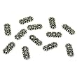 12 Bali Spacer Beads Sterling Silver 3-Strand Parts