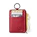 RFID Slim ID Wallet Card Holder - Key Ring Front Pocket Wallet with Coin Zipper