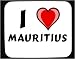 I Love Mauritius Decorated Mouse Pad