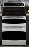 GE Profile PB978SPSS 30″ Freestanding Electric Range with 5 Radiant Elements, 2.2 cu. ft. Upper Oven, 4.4 cu. ft. Lower Oven, Self Clean, PreciseAir Convection System, TrueTemp Griddle System and Tri-Ring Element: Stainless Steel