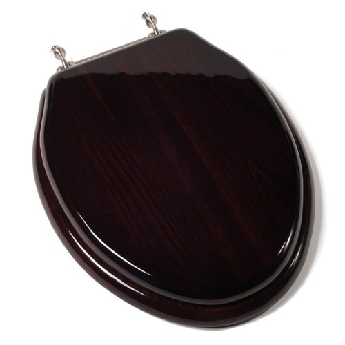 Comfort Seats C1B1E 16BN Designer Solid Wood Toilet Seat with PVD