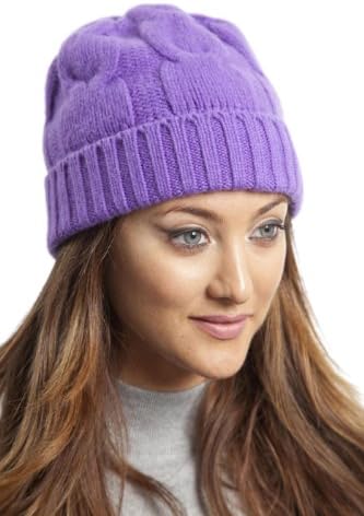 Ladies' Hawick Knitwear Touch of Cashmere Chunky Cable Hat