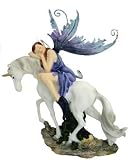Journey Home - Metal Winged Genuine Dream Fairy and Unicorn - Beautiful Gift Idea!