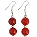 EXP Handmade Carnelian Agate & Silver Earrings