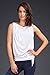 Zobha Women's Yves Sleeveless Drape Top W/Zipper Neckline