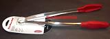 KitchenAid Gourmet Red Stainless Steel & Silicone Tongs