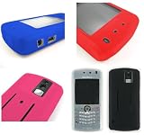 PREMIUM ANTI-SLIP SILICONE RUBBER SOFT CASE COVER for RIM BLACKBERRY 8100 PEARL PHONE (Choose from Black, White, Red, Blue, Hot Pink)