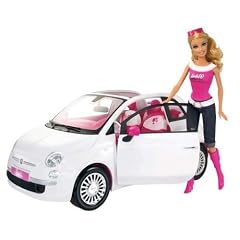 Mattel R1623-0 - Barbie mit Fiat im Barbie-Look, Puppe und Auto