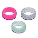 Silicone Wedding Ring, DHCare Wedding Band 9mm Wide (2mm Thick)-3 Ring Pack for Women Flexible Comfort Sport Safety Ring (6)