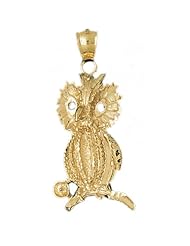 CleverEves 14K Gold Pendant Owl Style 5.5 - Gram(s)