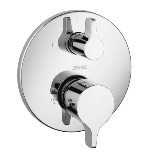 Hansgrohe 04353000 S and E Thermostatic Trim with Volume Control and