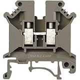 ASI ASIUK5N Din Rail Mounted Terminal Block, Screw Clamp (Pack of 50)