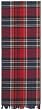 Durable Hand Woven 100% Cotton Colorful Blue and Red Plaid Table Runners 12x72 Inches Set of Two