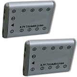 Fast Shipping. 2 Pack Olympus LI-40B LI-42B Pentax D-LI63 Brand New Equivalent 800mAh Li-ion Battery,