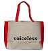 voiceless Large BELLA TOTEBAG w/ pockets (Choice of Colors)