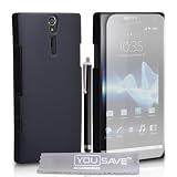 Yousave Accessories SE-HA01-Z072 Coque + Stylet + Film de protection d'�cran + Tissu de Polissage Micro Fibre pour Sony Ericsson Xperia S LT26i Noirpar Yousave Accessories