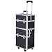 Giantex 3 In1 Pro Aluminum Rolling Makeup Cosmetic Train Case Wheeled Box (Black) RS.9699.00