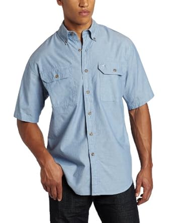 Carhartt Men Short Sleeve Chambray Shirt