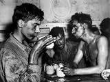 Pfc. Faris M. Tuohy, Holding Coffee Cup &, Along with His Fellow Marines Photographic Poster Print