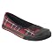 Xhilaration® Steffie Plaid Canvas Flats - Red